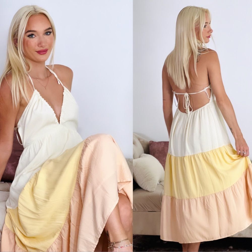 Color Block Midi Dress  - Picture 3 of 6